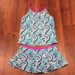 L.L. Bean Girl’s Beansport tankini bathing suit